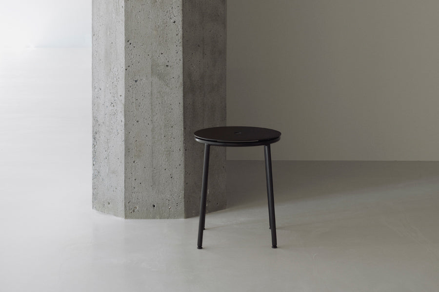 Circa Stool by Normann Copenhagen, showing circa stool in live shot.