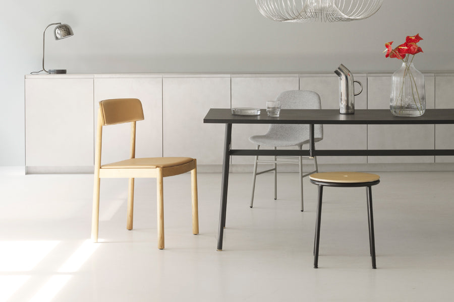 Circa Stool by Normann Copenhagen, showing circa stool in live shot.