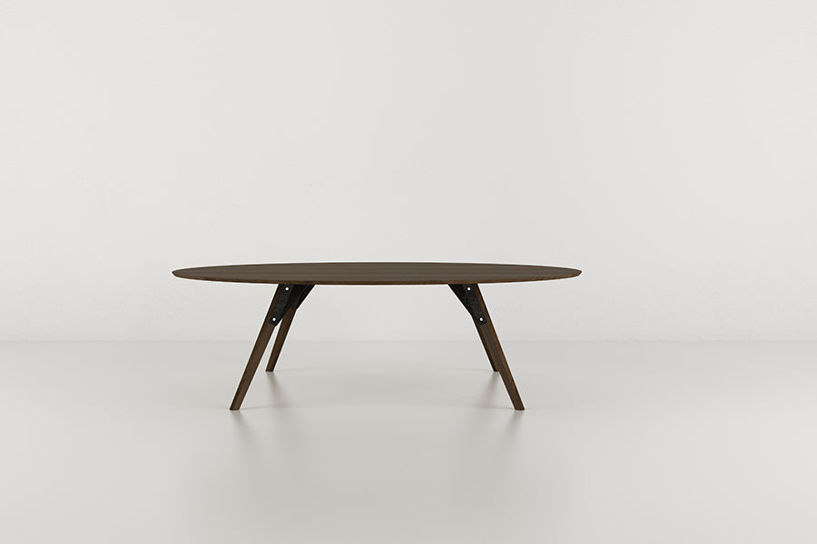 Clarke Coffee Table by Tronk Design, showing clarke coffee table in live shot.