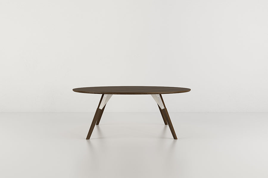 Clarke Coffee Table by Tronk Design, showing clarke coffee table in live shot.