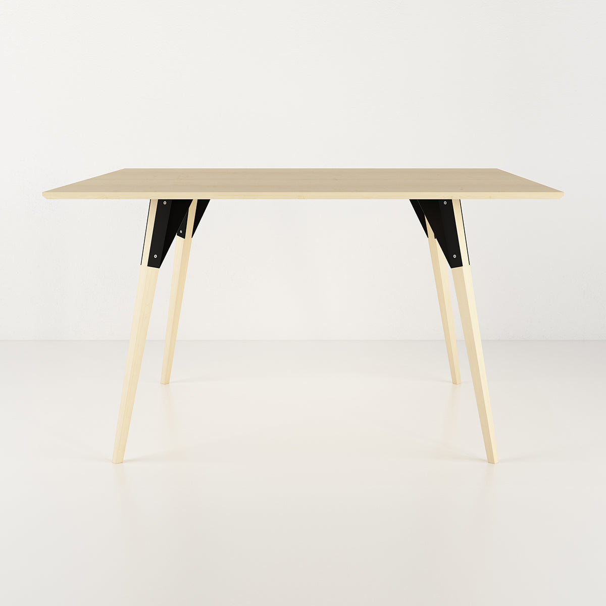 Clarke Dining Table by Tronk Design, showing clarke dining table in live shot.