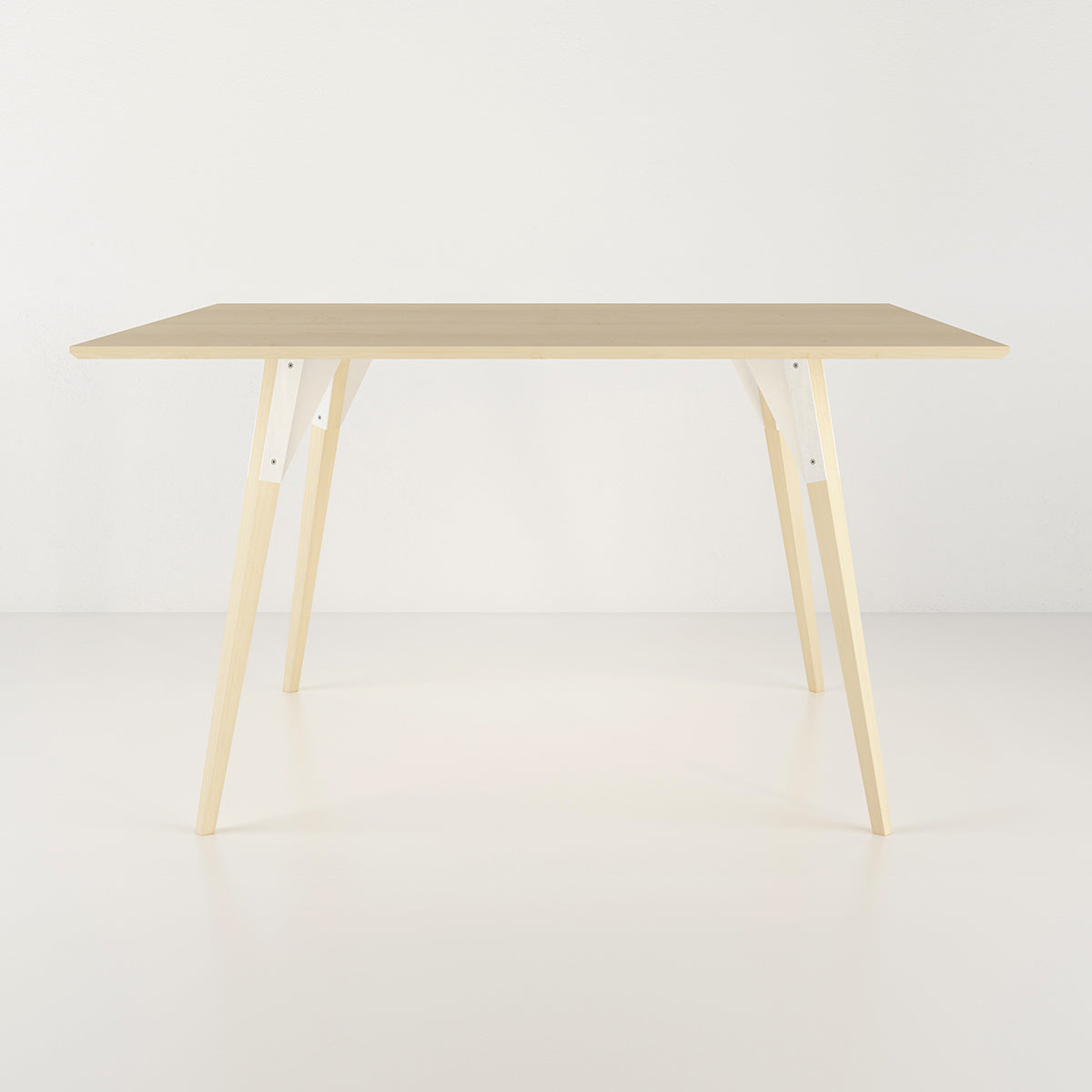 Clarke Dining Table by Tronk Design, showing clarke dining table in live shot.
