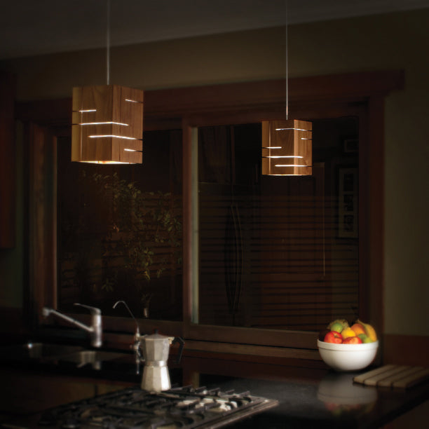 Claudo LED Accent Pendant by Cerno, showing claudo led accent pendants in live shot.