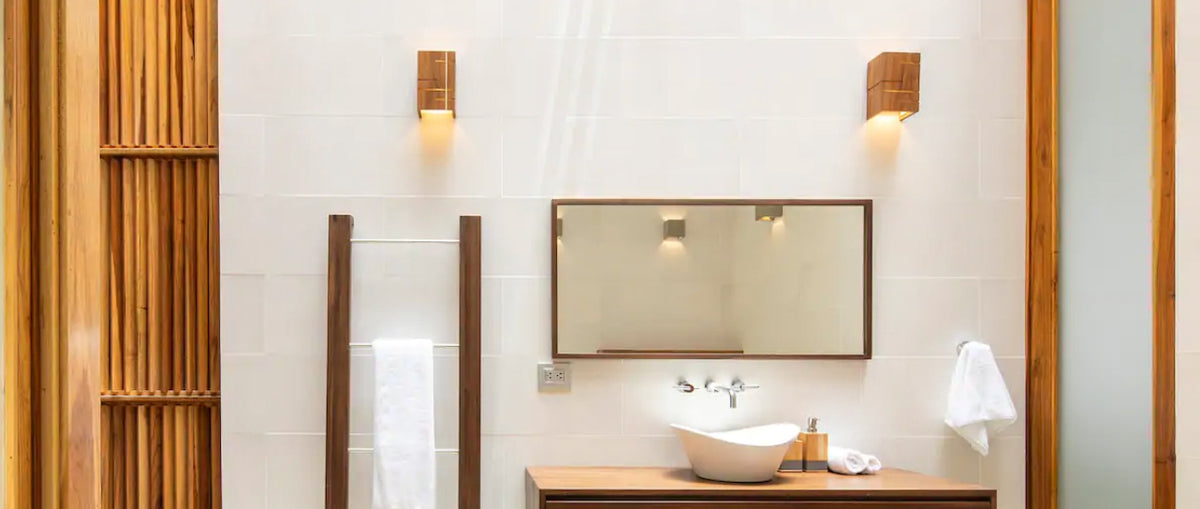 Claudo LED Sconce by Cerno, showing claudo led sconces in live shot.