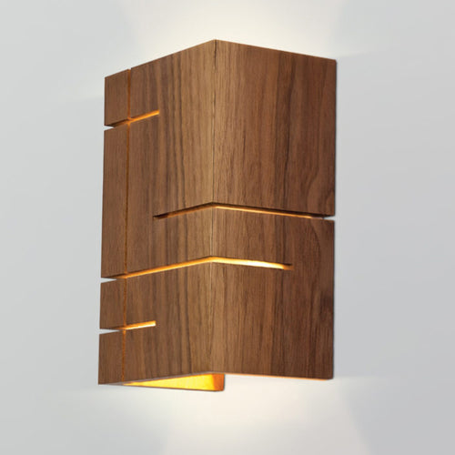 Claudo LED Sconce by Cerno, showing side view of claudo led sconce in live shot.