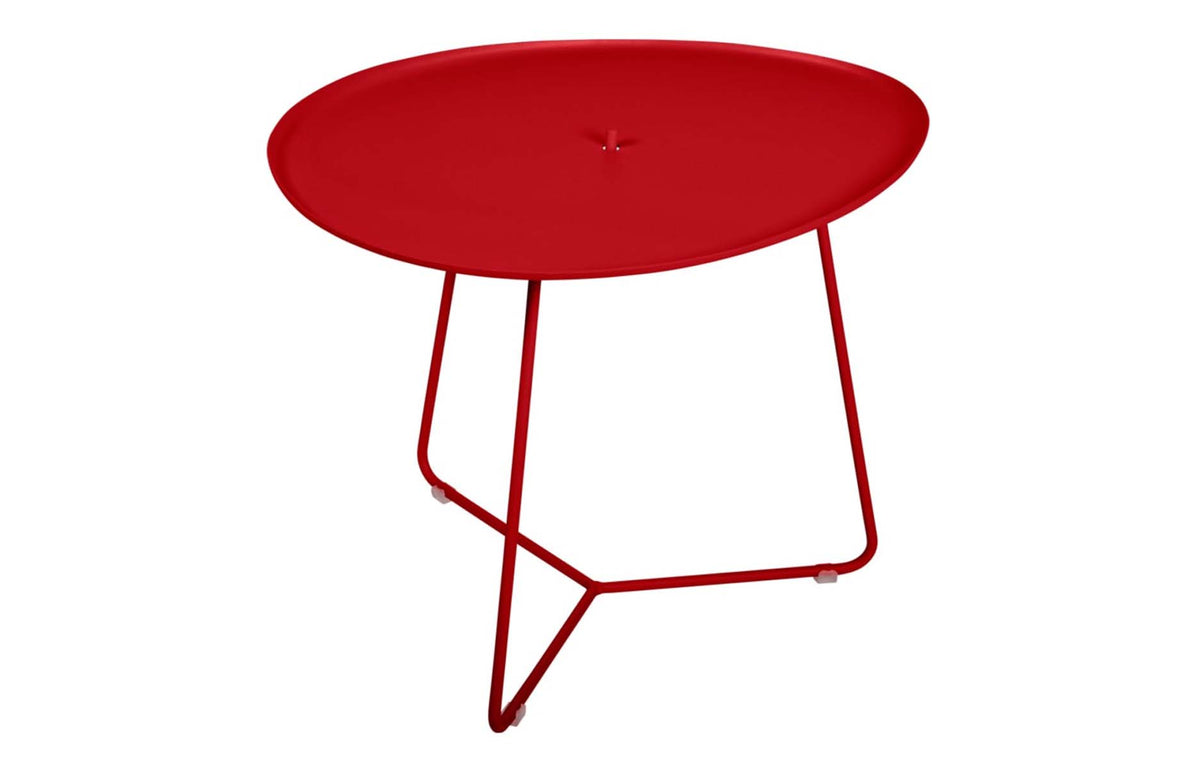 Cocotte Low Table with Removable Tray by Fermob - Poppy Red.