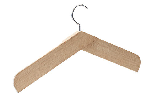Collar Hanger by Skagerak - Natural Oak Wood/Stainless Steel.