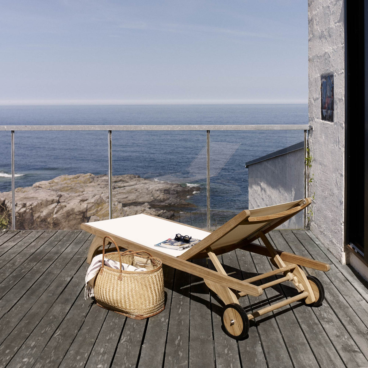 Columbus Sunbed By Skagerak, showing columbus sunbed in live shot.