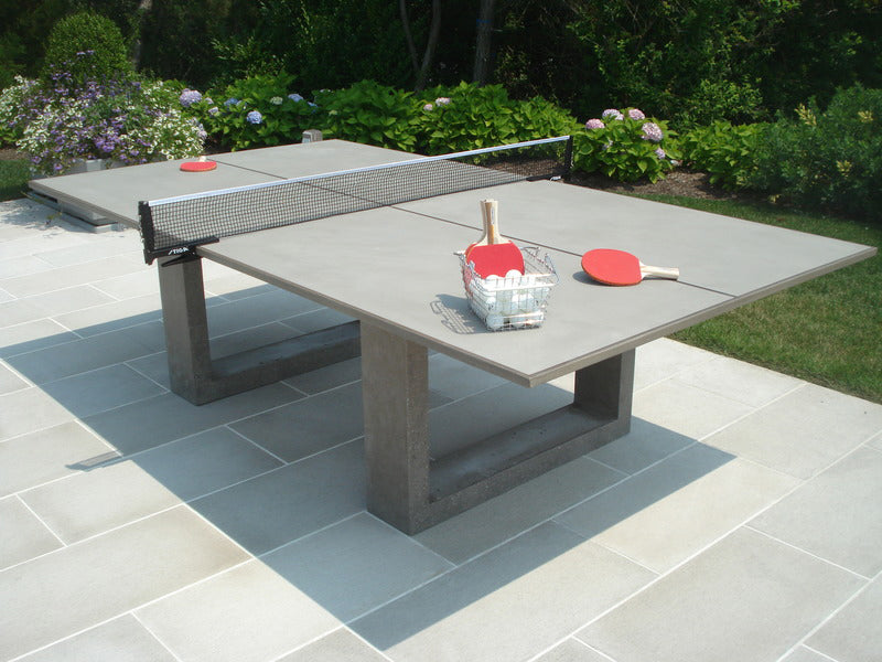James De Wulf Commercial Ping Pong Table by De Wulf, showing commercial ping pong table in live shot.