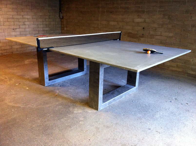 James De Wulf Commercial Ping Pong Table by De Wulf, showing commercial ping pong table in live shot.