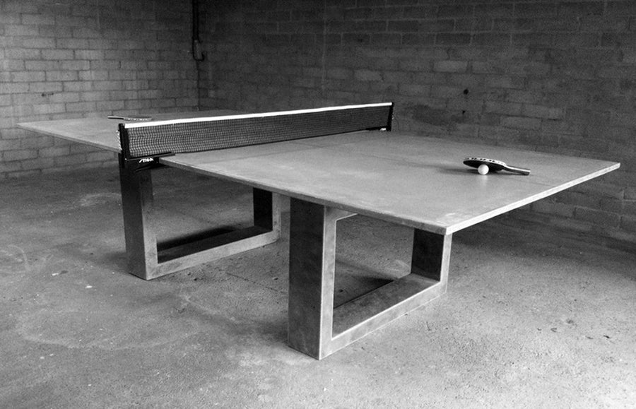 James De Wulf Commercial Ping Pong Table by De Wulf, showing commercial ping pong table in live shot.