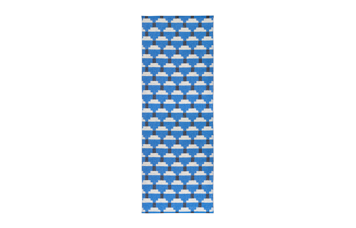 Confect Woven Plastic Rug by Brita - Cobalt Confect Woven Rug.