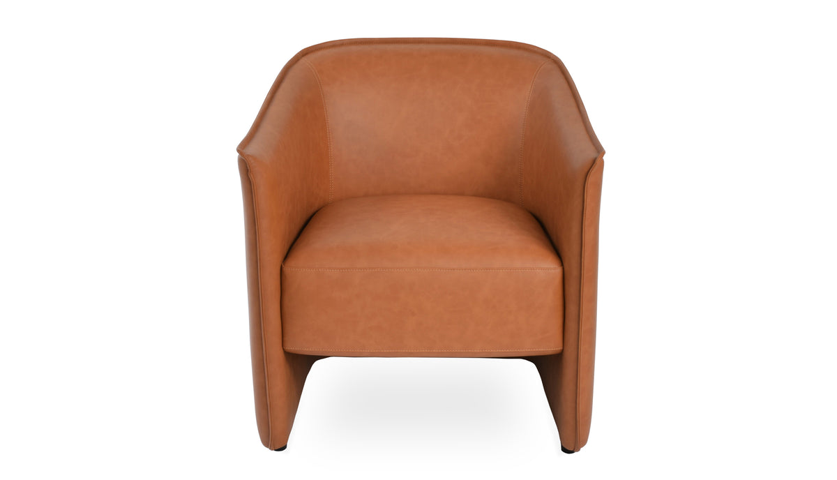 Conrad Lounge Chair by SohoConcept, showing front view of lounge chair.