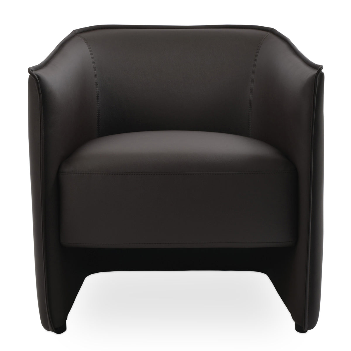 Conrad Lounge Chair by SohoConcept, showing angle view of lounge chair.