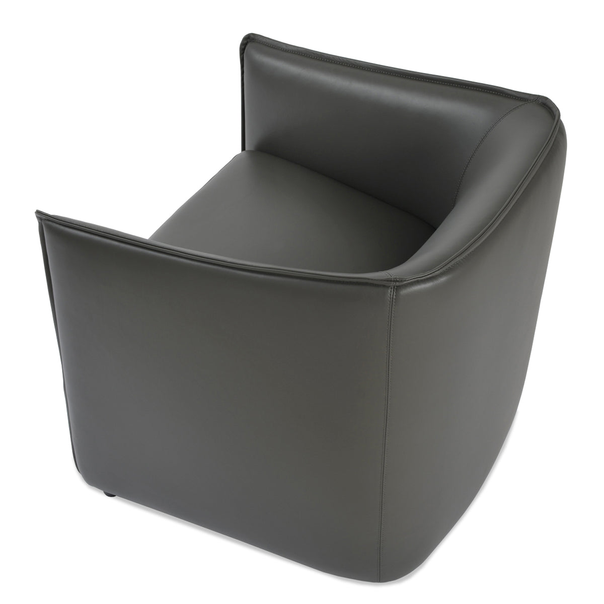 Conrad Lounge Chair by SohoConcept, showing angle view of lounge chair.