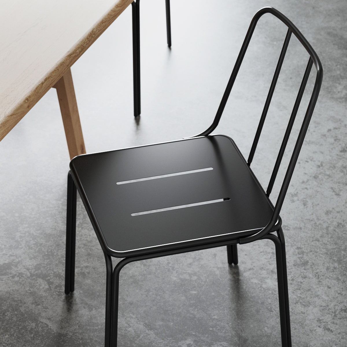 Conti Chair by Kollektiff, showing of conti chair in live shot.