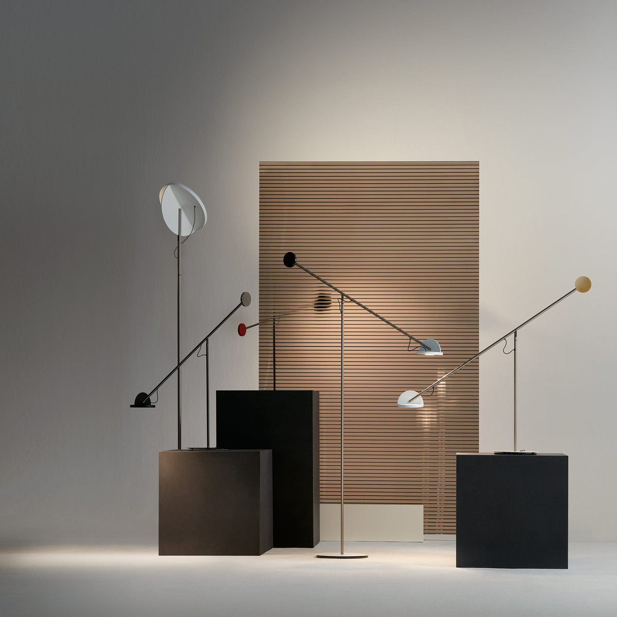 Copernica Lamp by Marset, showing copernica lamps in live shot.