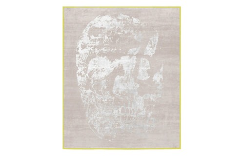 Copertino Skull CL229 Rug by Second Studio - Taupe & Silver.