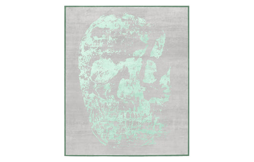 Copertino Skull CL230 Rug by Second Studio - Grey & Green.