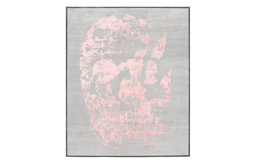 Copertino Skull CL231 Rug by Second Studio - Grey & Pink.