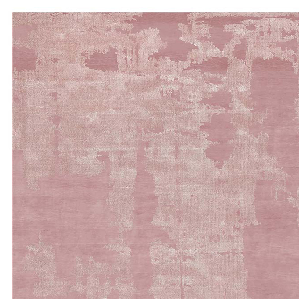 Corso Fortellino No 167 CO167 Rug by Second Studio, showing closeup view of corso fortellino no 167 co167 rug by second studio in shades of pink.