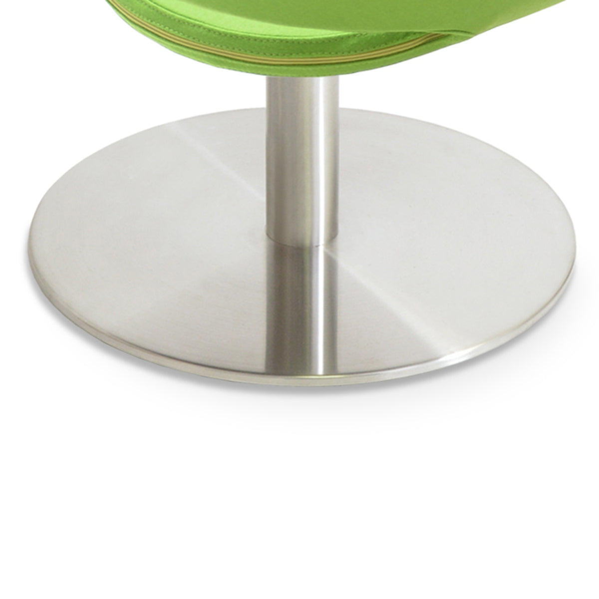 Crescent Large Seat Lounge Swivel Round Chair by sohoConcept, showinig closeup view of large seat lounge swivel round chair.