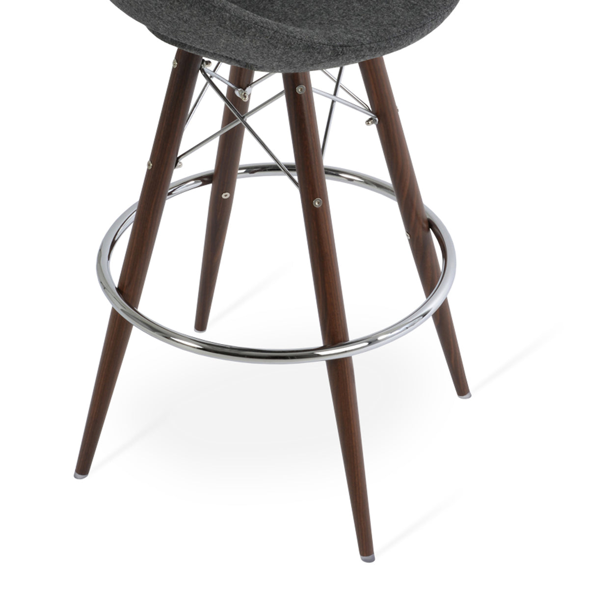 Crescent MW Bar Stool by SohoConcept, showing closeup view of crescent mw bar stool.