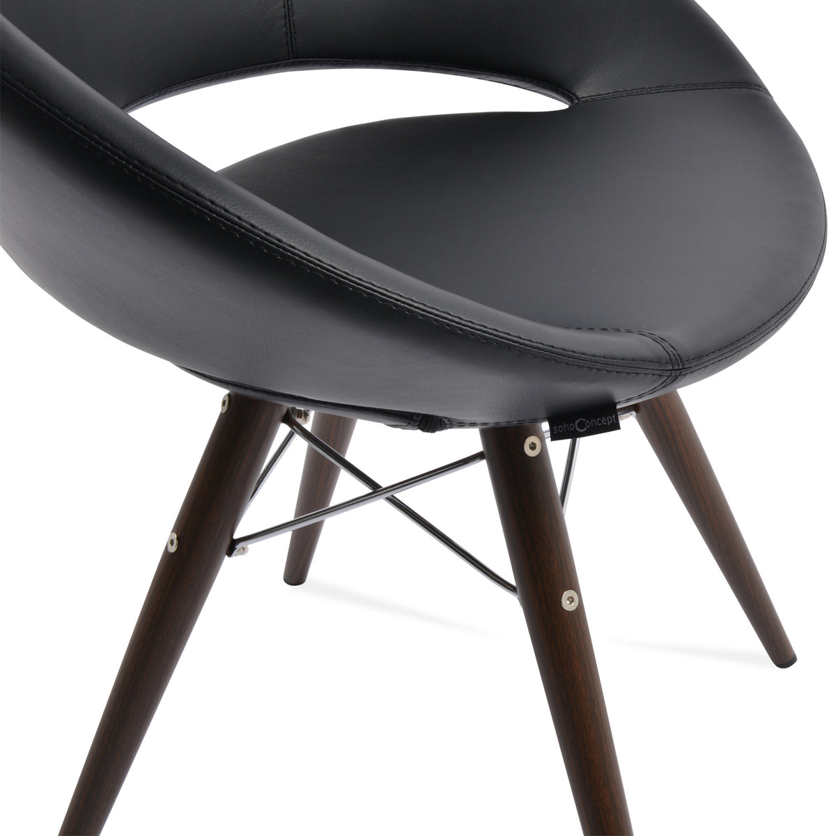 Crescent MW Dining Chair by SohoConcept, showing closeup view of mw chair.
