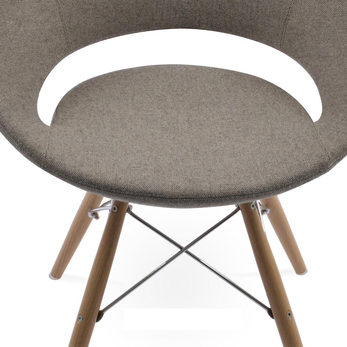 Crescent MW Dining Chair by SohoConcept, showing closeup view of mw chair.