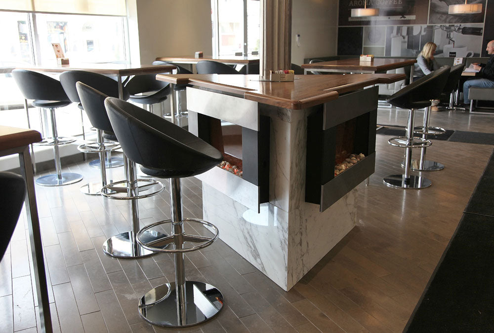 Crescent Piston Stool by SohoConcept, showing piston stools in live shot.