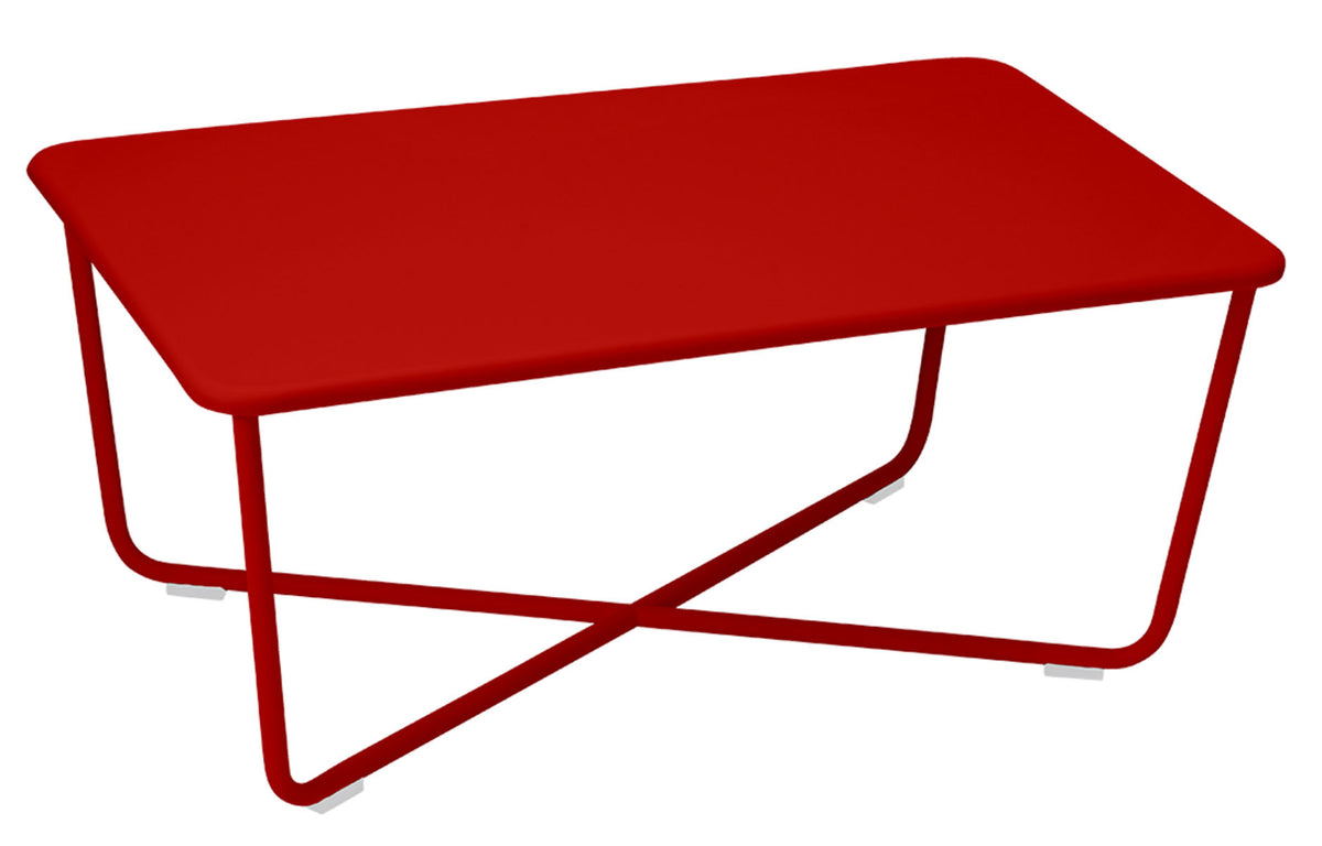 Croisette Low Table by Fermob - Poppy Red.