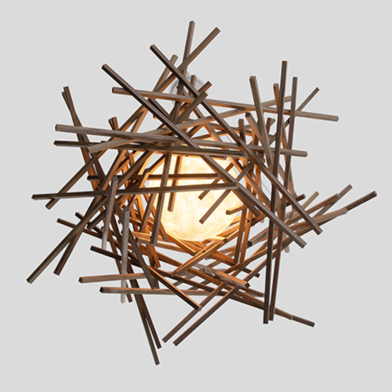 Cura LED Pendant by Cerno, showing bottom view of cura led pendant in live shot.