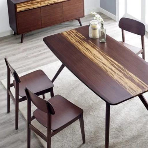 Currant Dining Chair by Greenington, showing currant chairs with table & storage in live shot.