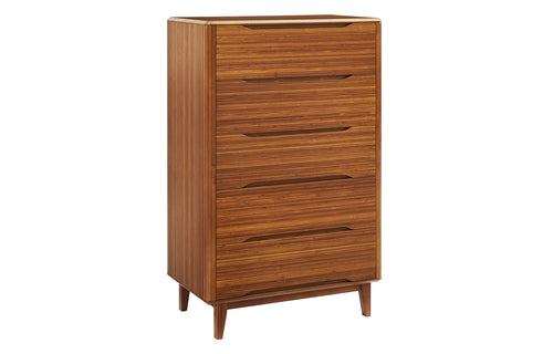 Currant Five Drawer Chest by Greenington - Amber.