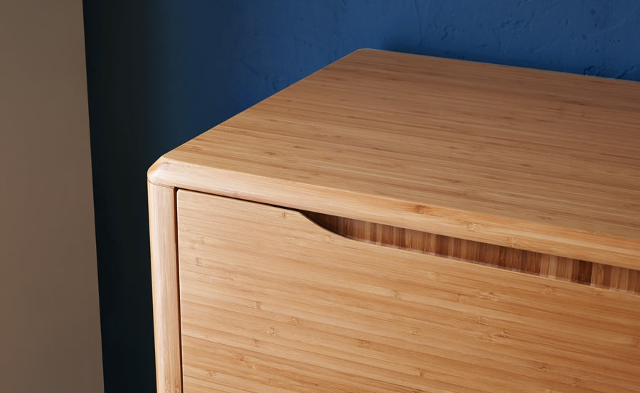 Currant Sideboard by Greenington, showing closeup view of sideboard in the live shot.