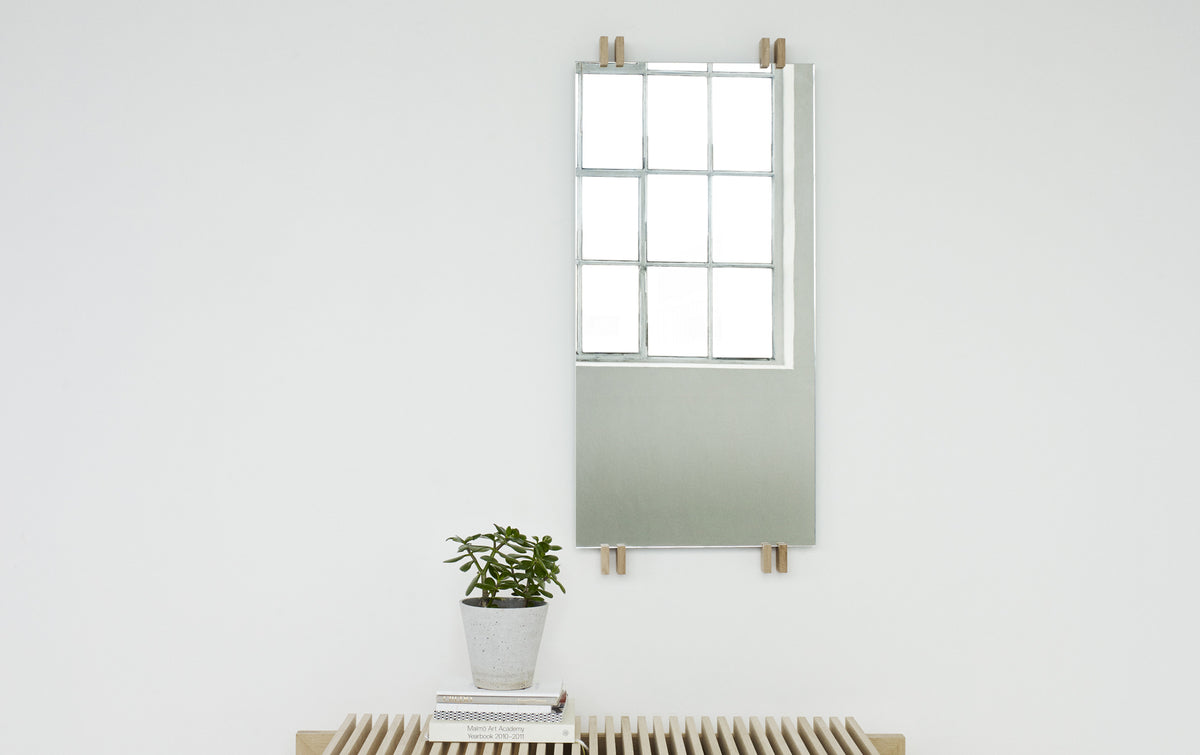 Cutter Mirror by Skagerak, showing cutter mirror in live shot.