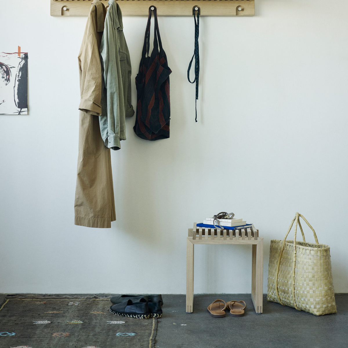 Cutter Stool by Skagerak, showing cutter stool in live shot.