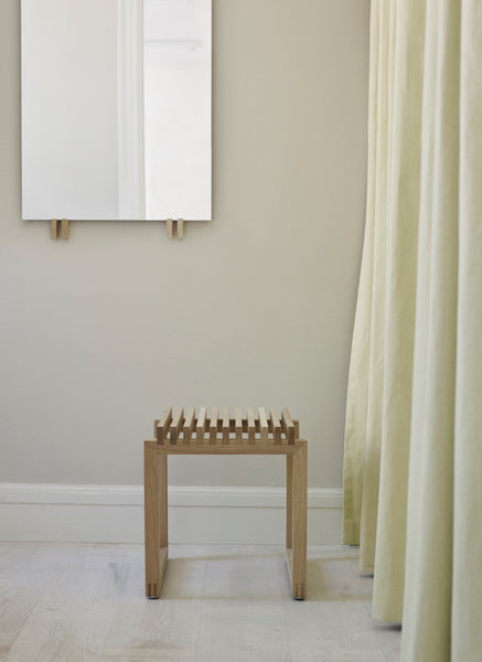 Cutter Stool by Skagerak, showing cutter stool in live shot.