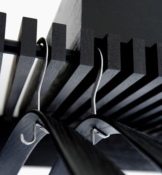 Cutter Wardrobe by Skagerak, showing closeup view of cutter wardrobe in live shot.