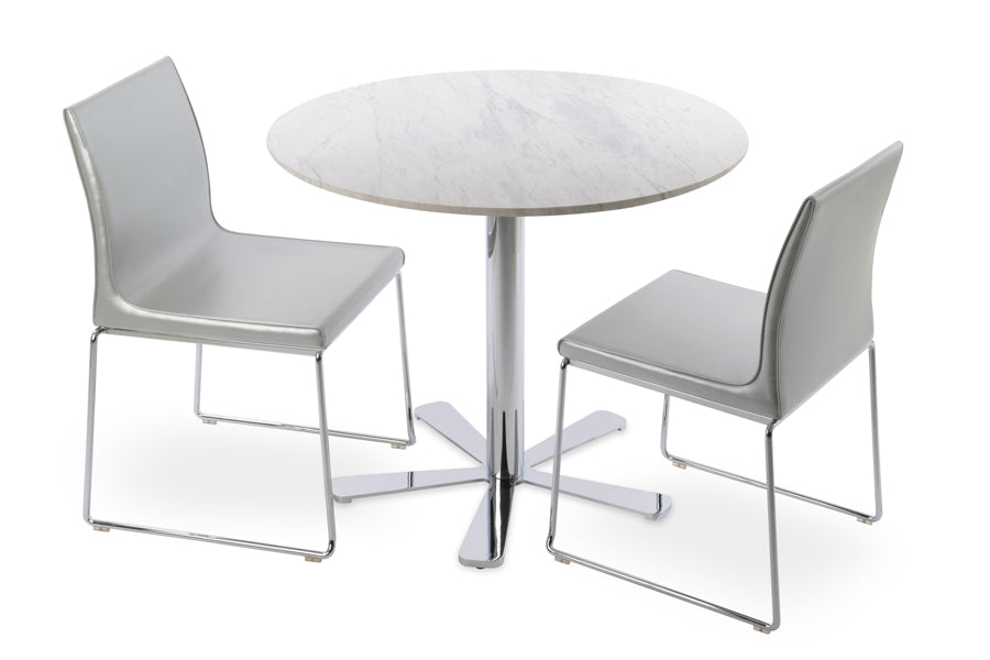 Daisy 5 Star Coffee Table by SohoConcept, showing daisy 5 star coffee table with chairs.