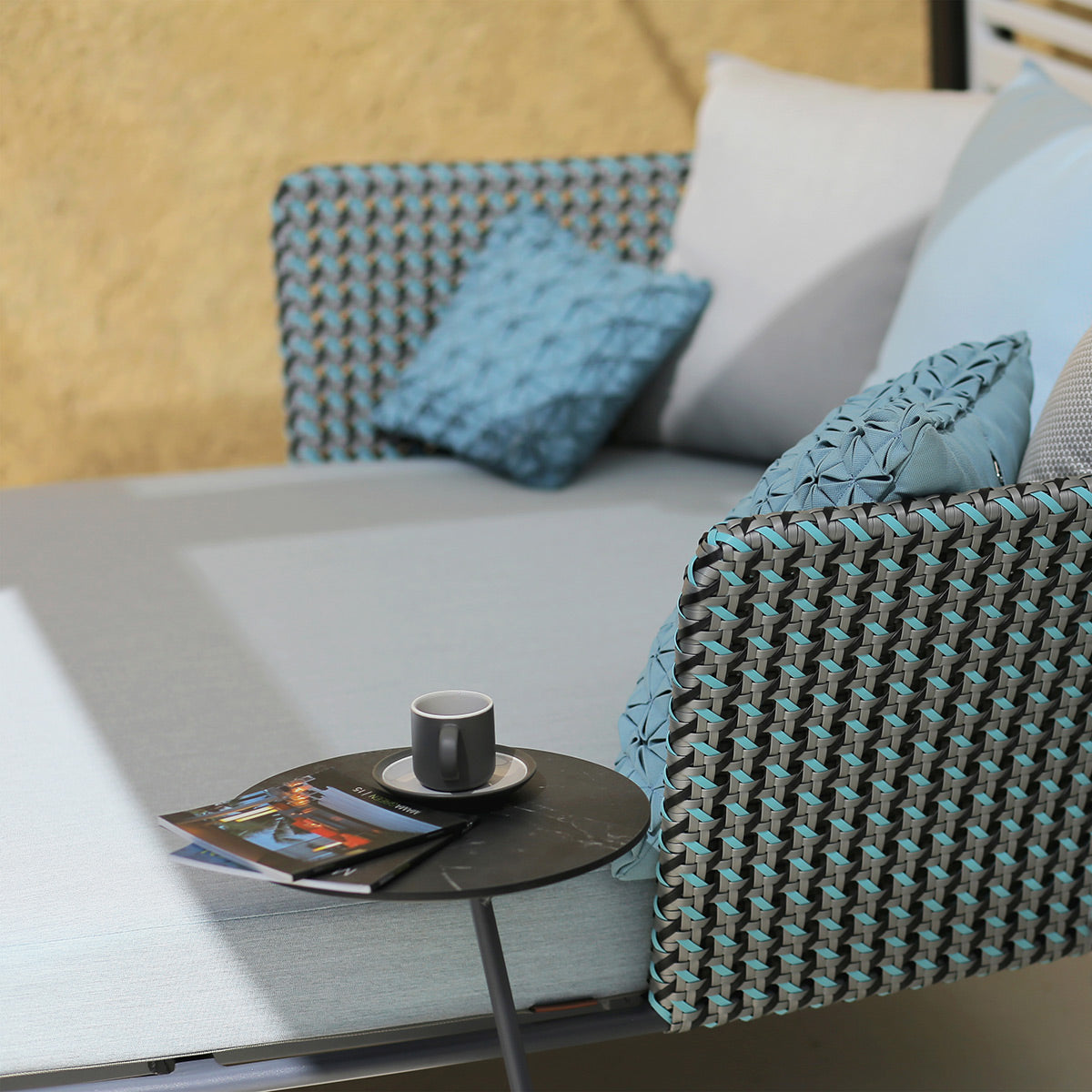 Daisy C Table by Mamagreen, showing closeup view of daisy c table in live shot.