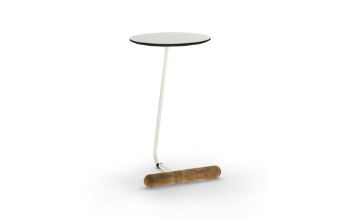 Daisy C Table by Mamagreen - White Sand Aluminum, Alpes White HPL.