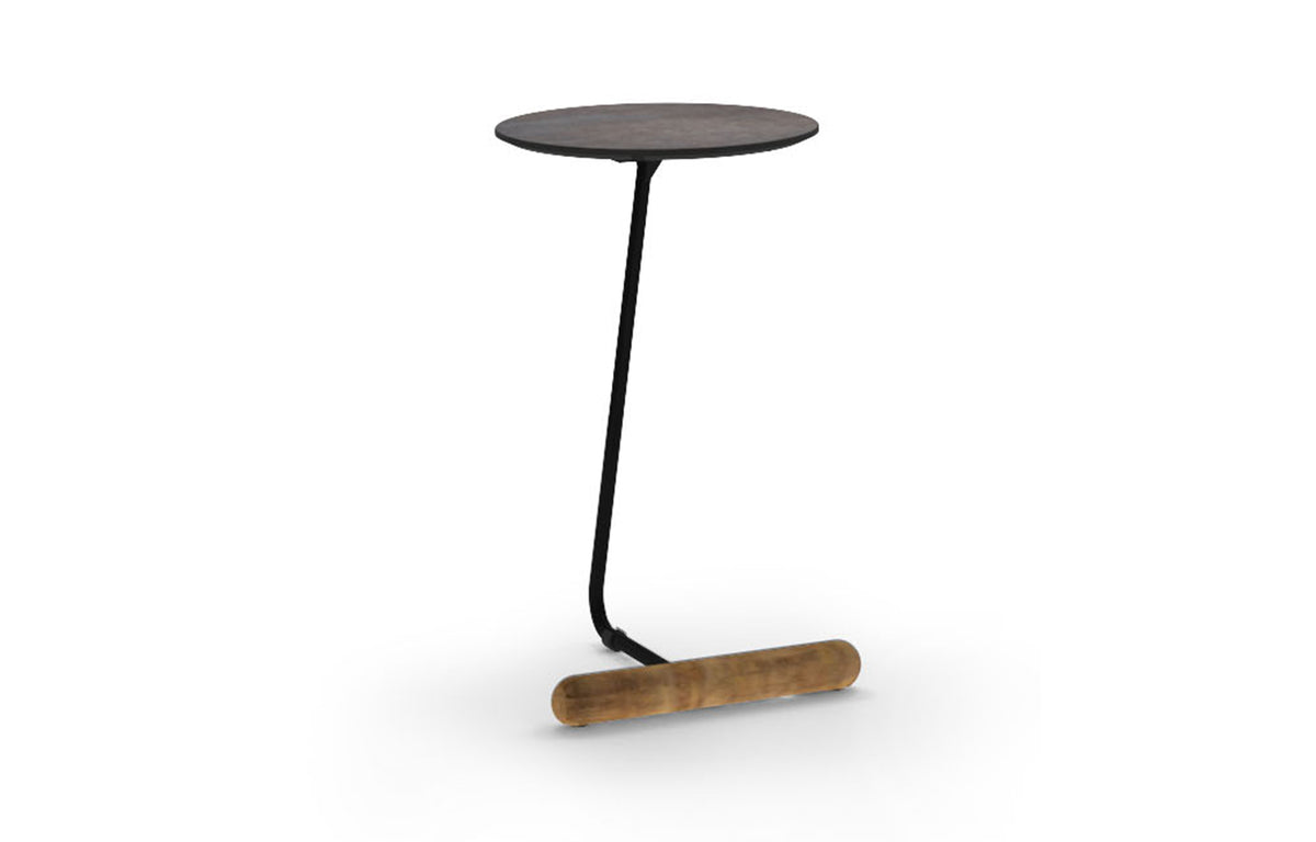 Daisy C Table by Mamagreen - Anthracite Sand Aluminum, Slate HPL.