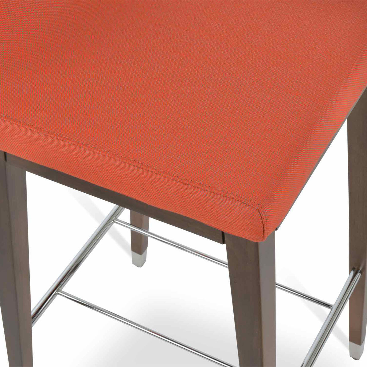 Dallas Wood Counter Stool by SohoConcept, showing closeup view of dallas wood counter stool.