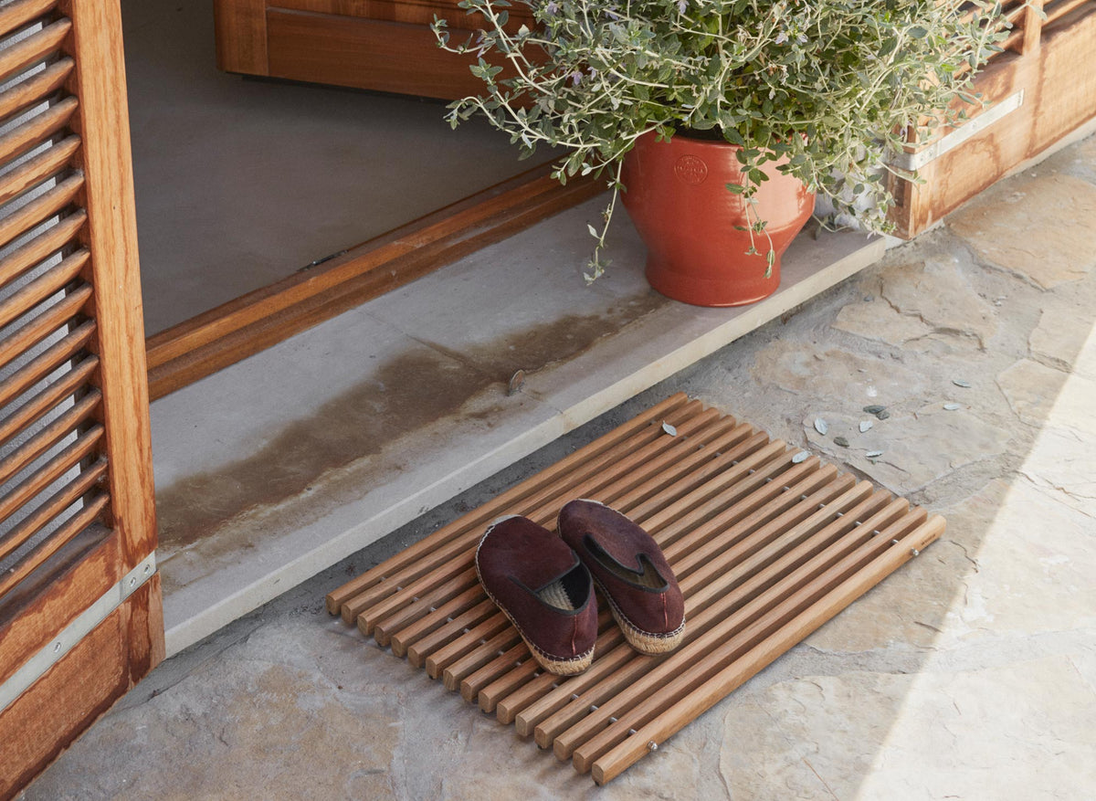 Dania Bathroom Mat by Skagerak, showing dania bathroom mat in live shot.
