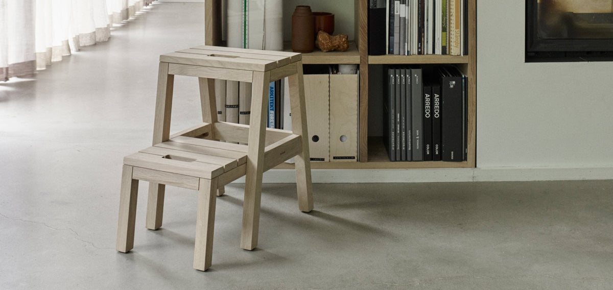 Dania Step Ladder By Skagerak, showing dania step ladder in live shot.