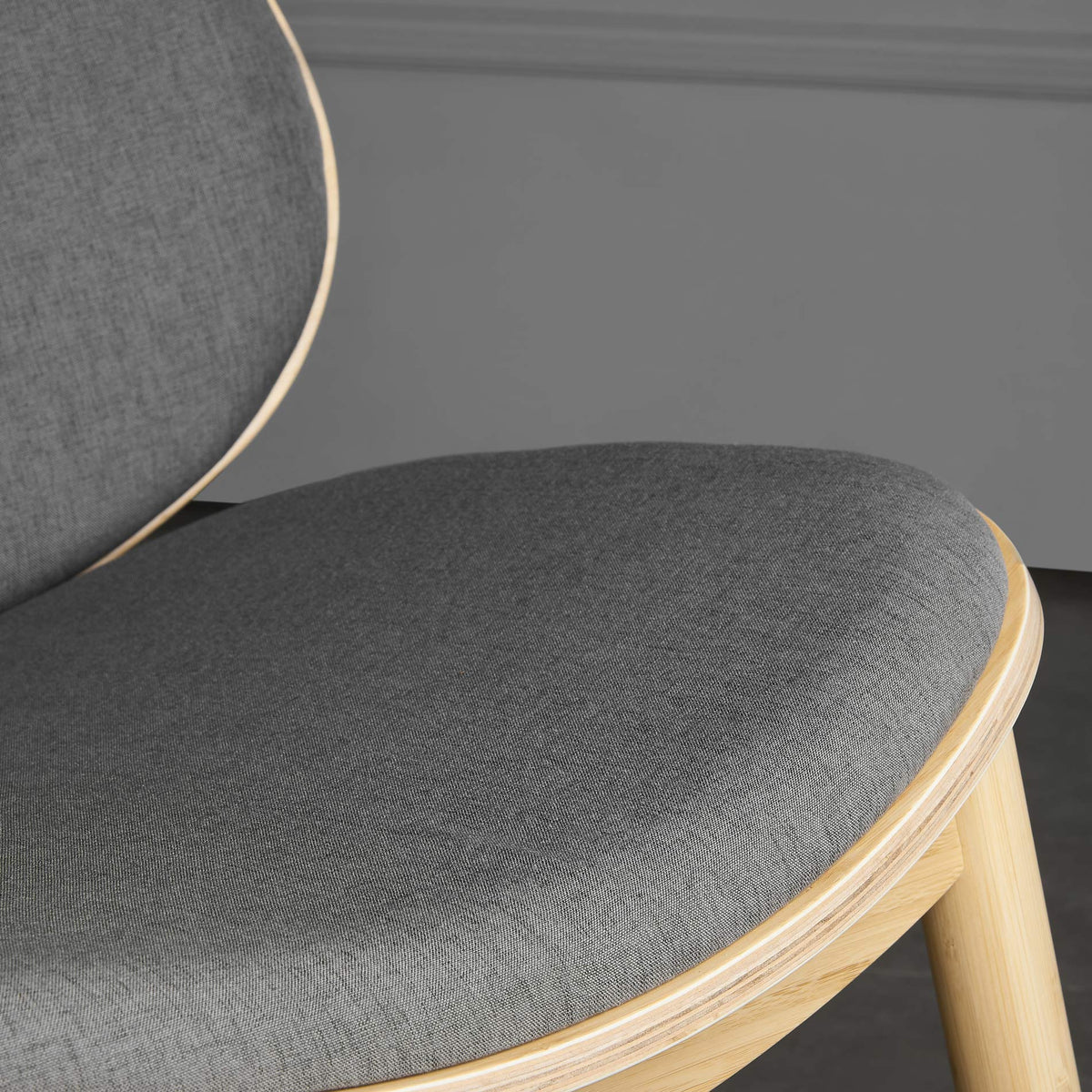 Danica Lounge Chair by Greenington, showing closeup view of danica lounge chair in live shot.