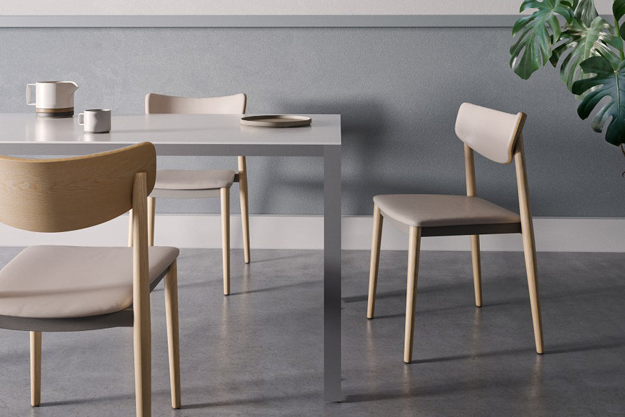 Dante Chair by B&T, showing dante chairs in live shot.
