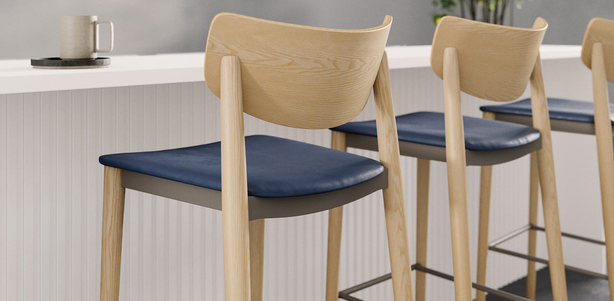 Dante Stools by B&T, showing dante stools in live shot.