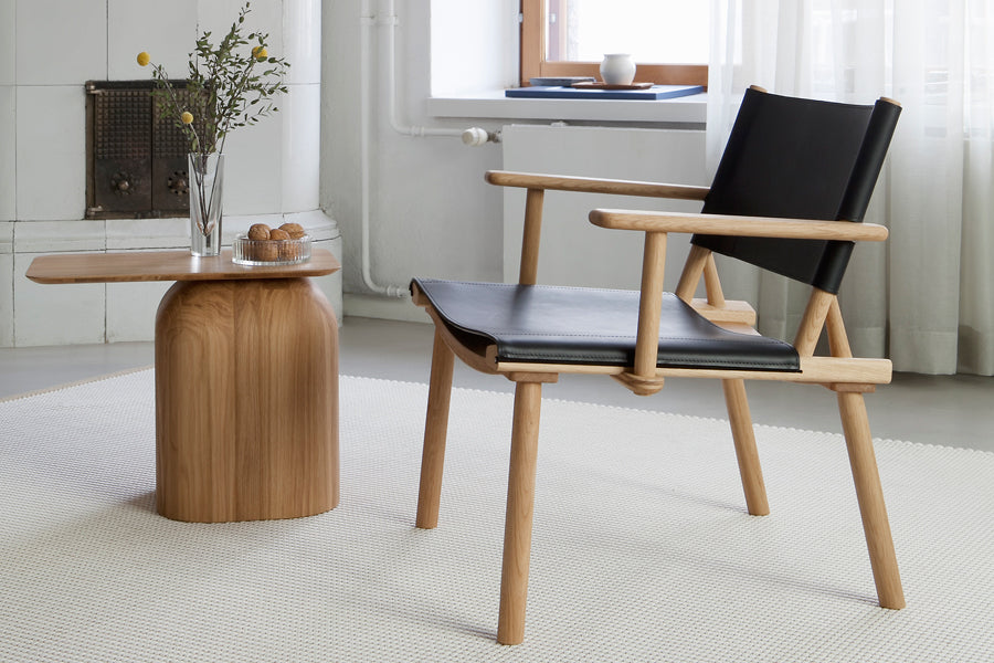 December Lounge Armchair by Nikari, showing december lounge armchair in live shot.